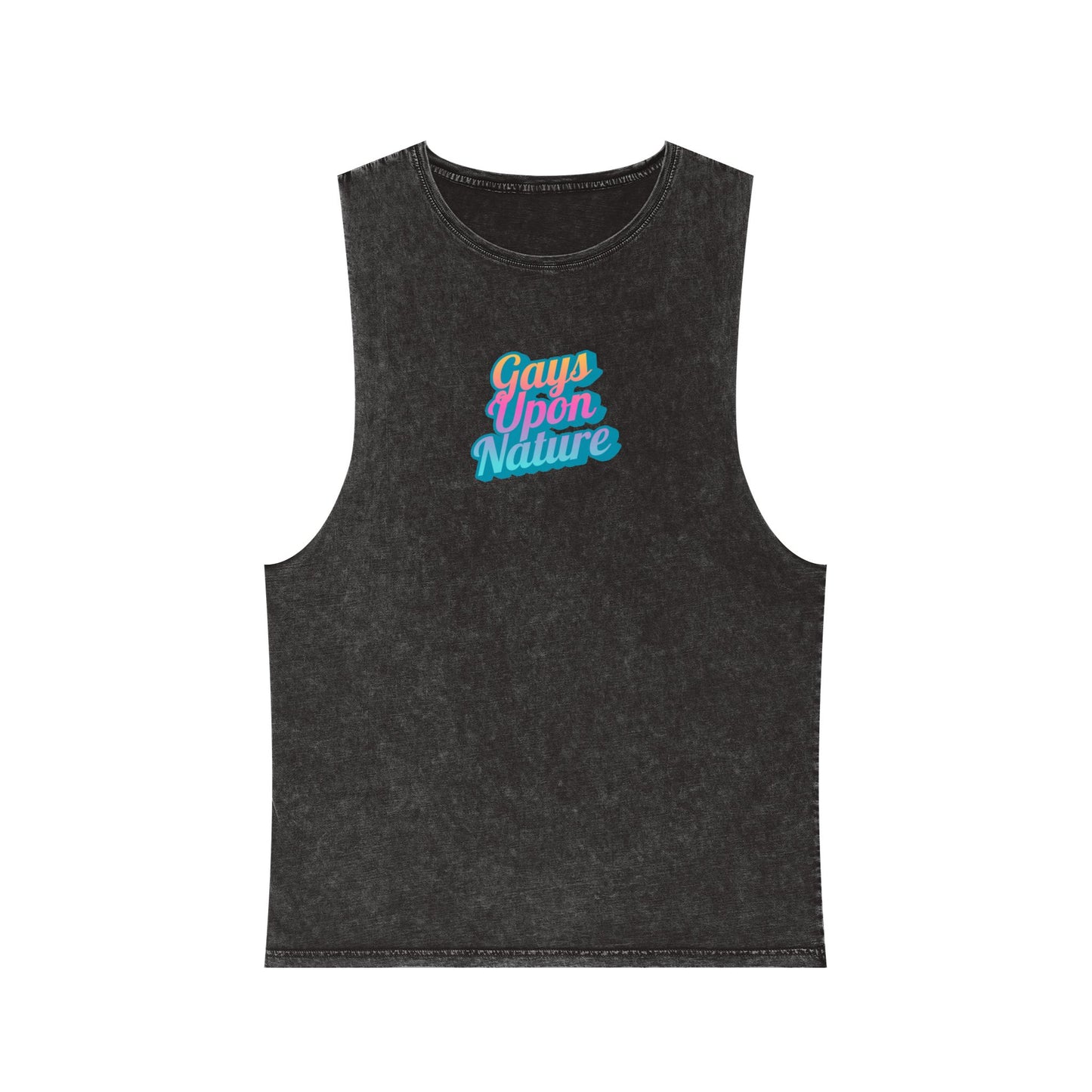 2025 Pride Collection Retro Rainbow Stonewashed Tank Top