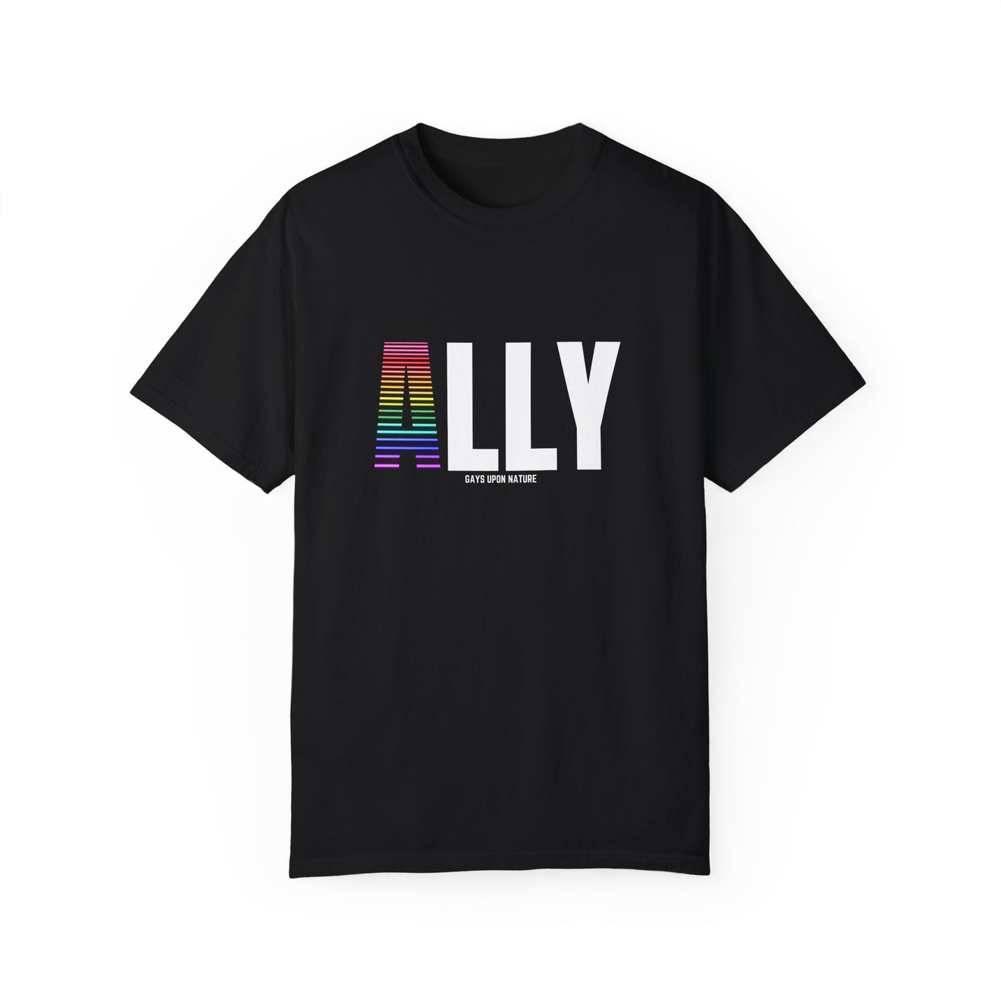 Ally Rainbow A EveryBody T-Shirt (White Font)