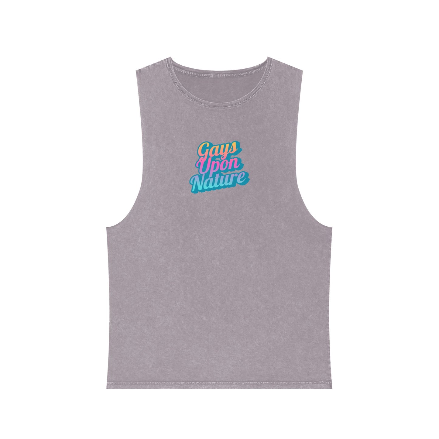 2025 Pride Collection Retro Rainbow Stonewashed Tank Top