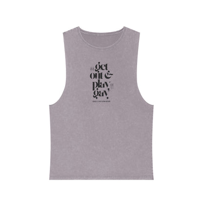 GDASA x Gays Upon Nature Play Gay Muscle Tank (Black Font)