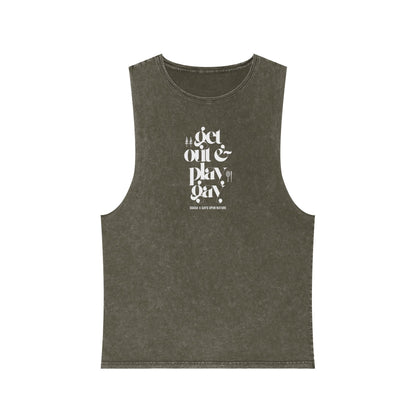 GDASA x Gays Upon Nature Play Gay Muscle Tank (White Font)