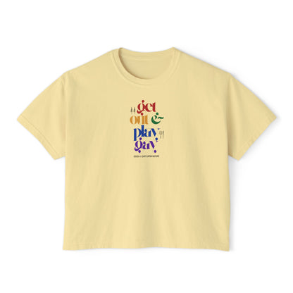 GDASA x Gays Upon Nature Boxy Cropped Tee with Rainbow Print
