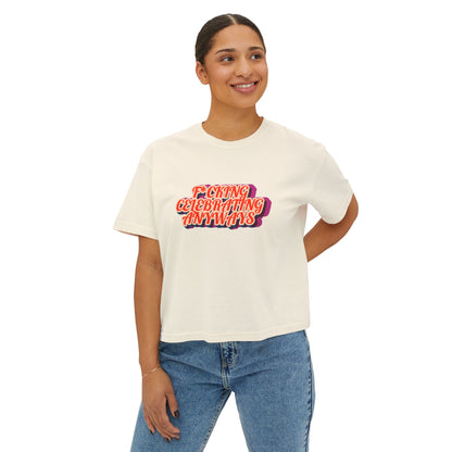 2025 Pride Collection Celebrating Anyways Boxy Tee (Sunrise)