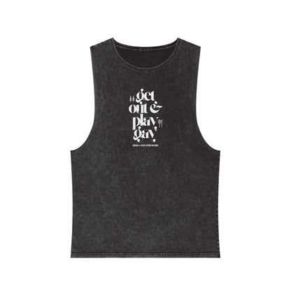 GDASA x Gays Upon Nature Play Gay Muscle Tank (White Font)