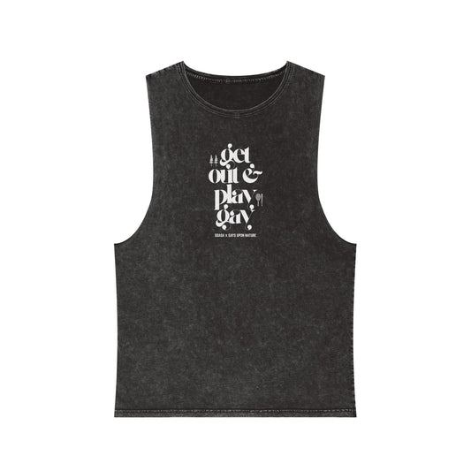 GDASA x Gays Upon Nature Play Gay Muscle Tank (White Font)