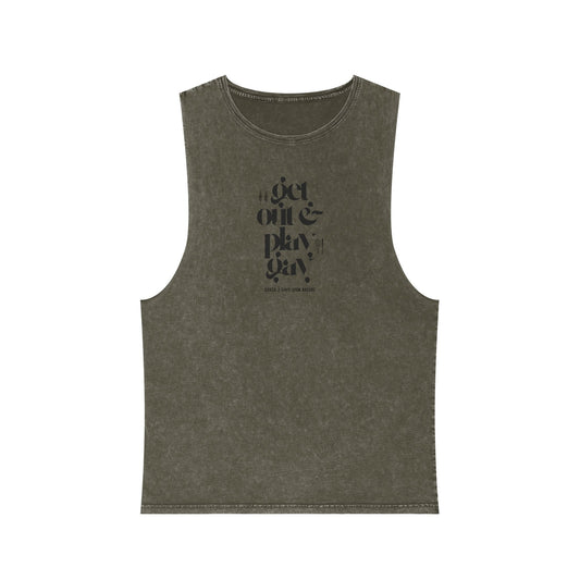 GDASA x Gays Upon Nature Play Gay Muscle Tank (Black Font)