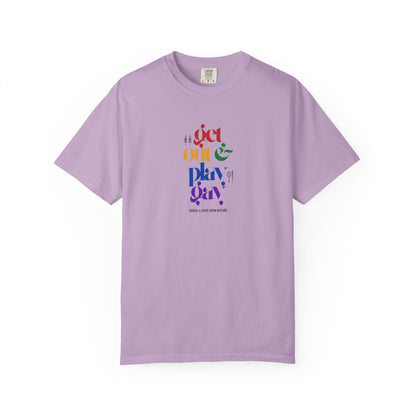GDASA x Gays Upon Nature EveryBody Tee (Get Out and Play Gay) Rainbow Font