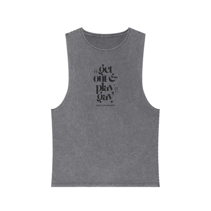 GDASA x Gays Upon Nature Play Gay Muscle Tank (Black Font)