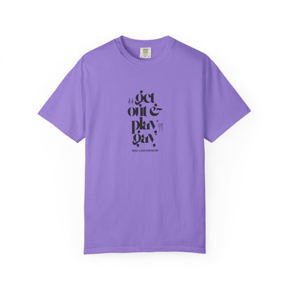 GDASA x Gays Upon Nature EveryBody Tee (Get Out and Play Gay) Black Font