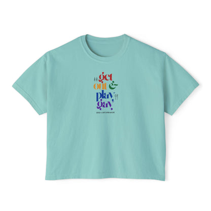 GDASA x Gays Upon Nature Boxy Cropped Tee with Rainbow Print