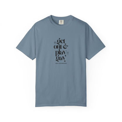 GDASA x Gays Upon Nature EveryBody Tee (Get Out and Play Gay) Black Font