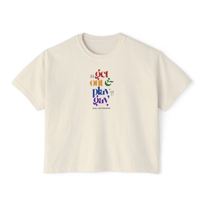 GDASA x Gays Upon Nature Boxy Cropped Tee with Rainbow Print